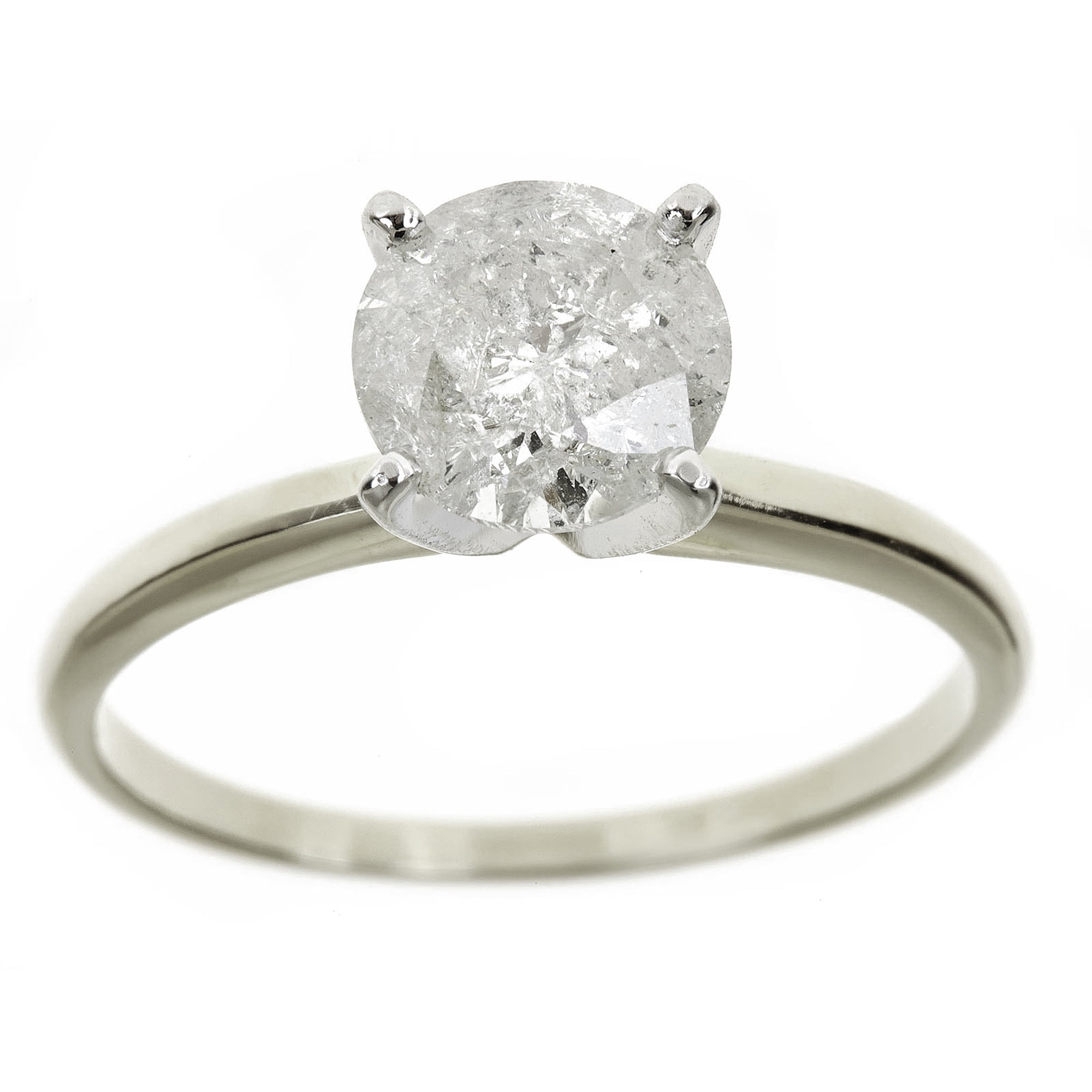 1.75 Carat T.W. Round White Diamond 14kt White Gold Solitaire Ring, IGL certified by Generic