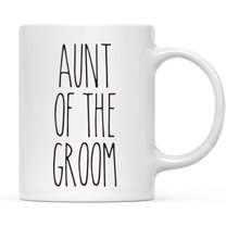 CTDream Simple Rustic Farmhouse Kitchen Decor 11oz. Ceramic Coffee Tea Mug Gift, Aunt of the Groom, 1-Pack, Wedding Thank You Gift Ideas
