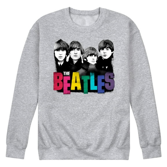 The Beatles - Colorful Logo - Men's Crew Fleece Sweatshirt