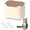 Brown, variant on Cat Litter Trash Can Mini Countertop Trash with Press Type Lid Cat Poop Trash Can Includes 60 Refill Bags (Brown)