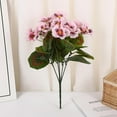 thumbnail image 6 of PPgejGEK Artificial Crabapple Flowers Silk Floral Arrangement 12.6in Home Hotel Decor Fake Green Plant Bouquet Wedding Centerpiece, 6 of 6