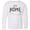 AA-White, variant on Inktastic It's Home- State of Nebraska Outline Distressed Text Long Sleeve Youth T-Shirt