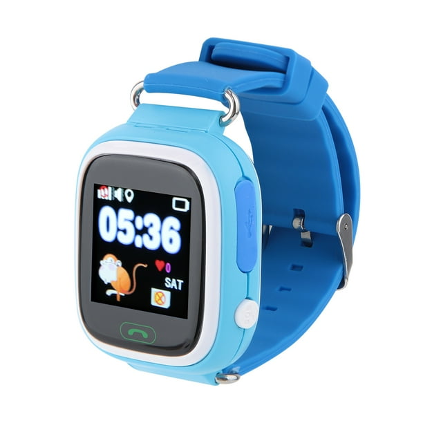 Q90 Children Calling Watch 1.22inch Color IPS Screen GPS Positioning Smartwatch Blue