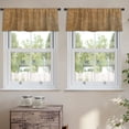 thumbnail image 2 of LALILO Kitchen Curtain Valance Weave Wood Bamboo Rod Pocket Window Curtain 52"x 18" Set of 2, 2 of 6