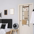 thumbnail image 4 of Over The Door Towel Rack Organizer Hooks with Shelves 4 Tier Towel Bar, 4 of 7