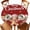 Red, variant on Round Fitted Tablecloths with Elastic Edge Christmas Ginger Bread Man Snowflakes Waterproof Table Cover for Kitchen Dining Party Decor,55" - 60"