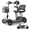 Grey-20, variant on Metro Airplane Approved Electric Scooter, 4-Wheel Lightweight Folding Mobility Scooter for Adults, 15 Miles Long Travel Range