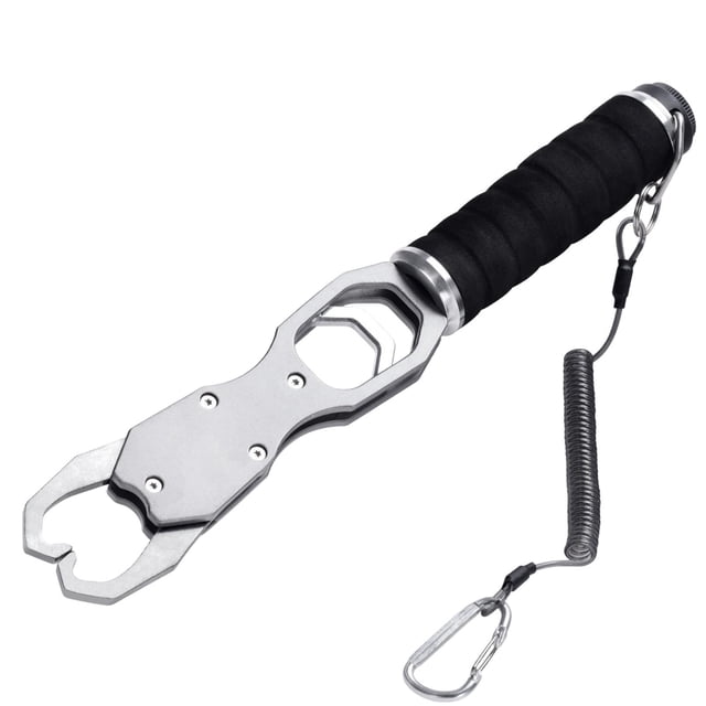 Pinza para labios de pez con escala, accesorio de pesca profesional, ligera, para peces Argén