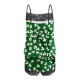 thumbnail image 4 of Taylonsss Womens Everyday Day Pajamas Set Lace Sleeveless Tank and Shorts Casual Comfortable Loose Fit Sweatshirt Style Spring Sleepwear, 4 of 5