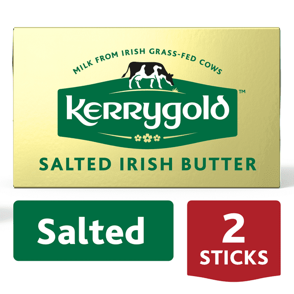 Kerrygold Irish Grass-Fed Irish Salted Butter Sticks, 8 oz, 2 Sticks