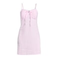 thumbnail image 5 of No Boundaries Juniors Gingham Dress, Sizes XS-XXXL, 5 of 5