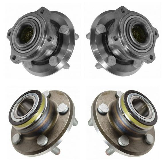 TRQ Front & Rear Wheel Bearing & Hub Assembly Kit Set for Chrysler Dodge New BHA34238 Fits select: 2005-2006 CHRYSLER 300C, 2007-2009 CHRYSLER 300