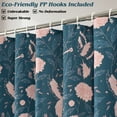 thumbnail image 5 of Inosoo Luxury Linen Texture  Waterproof Fabric Shower Curtain, Retro  Flower and Bird Pattern Printed Farmhouse Bathroon Curtain, 72 x 72 Inches, 5 of 10