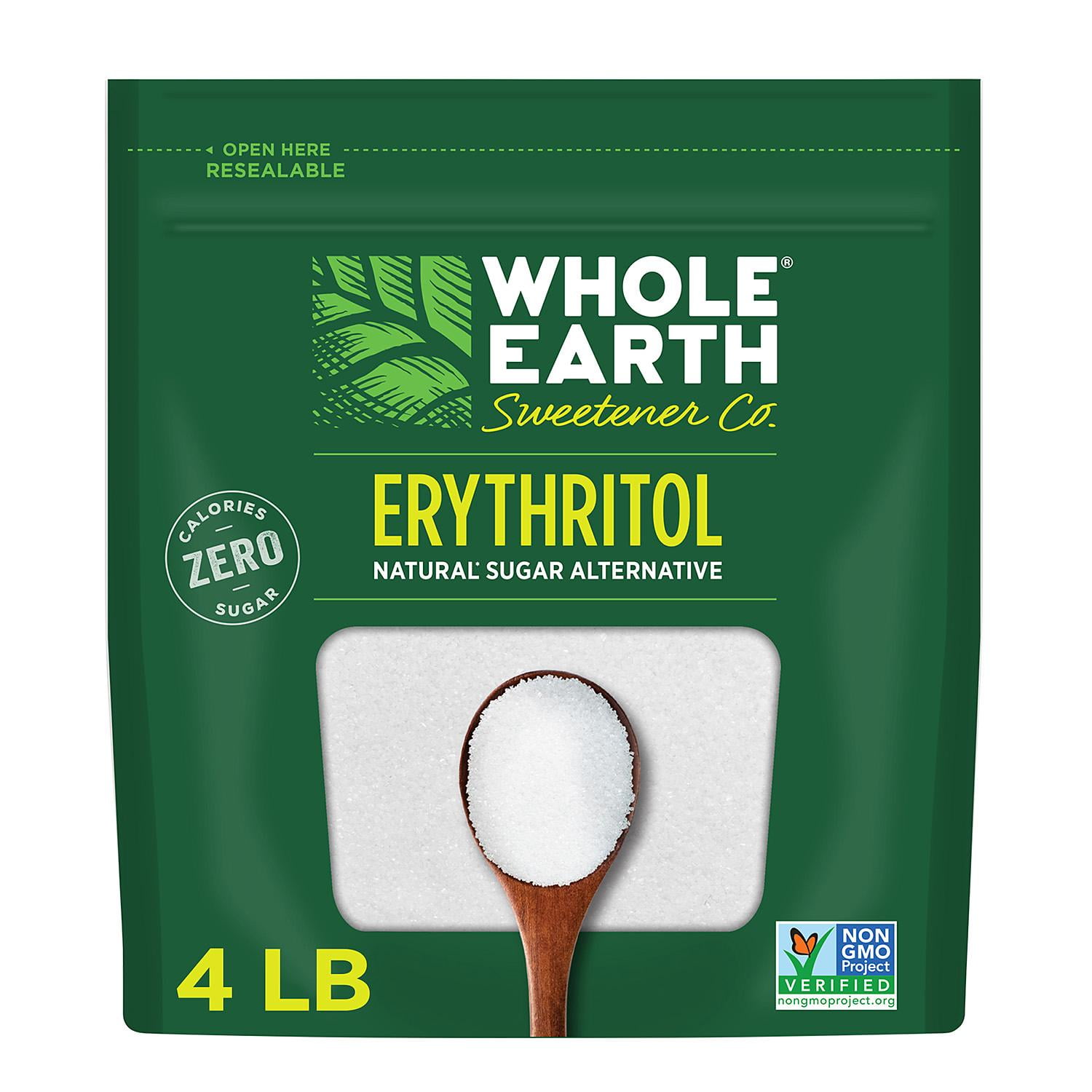 WHOLE EARTH 100% Erythritol Zero Calorie Sweetener (4 lbs.)