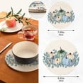 thumbnail image 3 of SKYSONIC 2 pcs Watercolor Pumpkin Autumn Pot Holders Trivets, Heat Resistant Trivets,Thanksgiving Harvest Cotton Thread Weave Mats for Hot Pads Pans Pot Bowl Teapot, 3 of 7