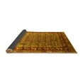thumbnail image 2 of Ahgly Company Indoor Square Oriental Yellow Industrial Area Rugs, 7' Square, 2 of 4
