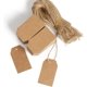 thumbnail image 4 of Etiquetas de regalo de papel kraft, 200 etiquetas colgantes para manualidades con 200 cuerdas de yute natural para bricolaje de boda y día festivo (café), 4 of 4