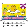 thumbnail image 2 of Gudetama Theme Birthday Party Decorations, Gudetama Theme Birthday Party Backdrops, Birthday Party Cake Table Decorations Photo Props, 2 of 5