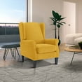 thumbnail image 3 of Modern Accent Chair, Chenille Fabric Armchair with High Resilience Sponge & Sturdy Legs, Comfy Single Sofa Chair for Bedroom, Living Room, Reading & Balcony, 3 of 9