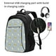 thumbnail image 2 of Disketp Baby Elephant Giraffe Mochila de Viaje Estampada para Laptop con Puerto de Carga USB, Mochila Impermeable para Computadora – Regalo para Hombres y Mujeres, 2 of 7