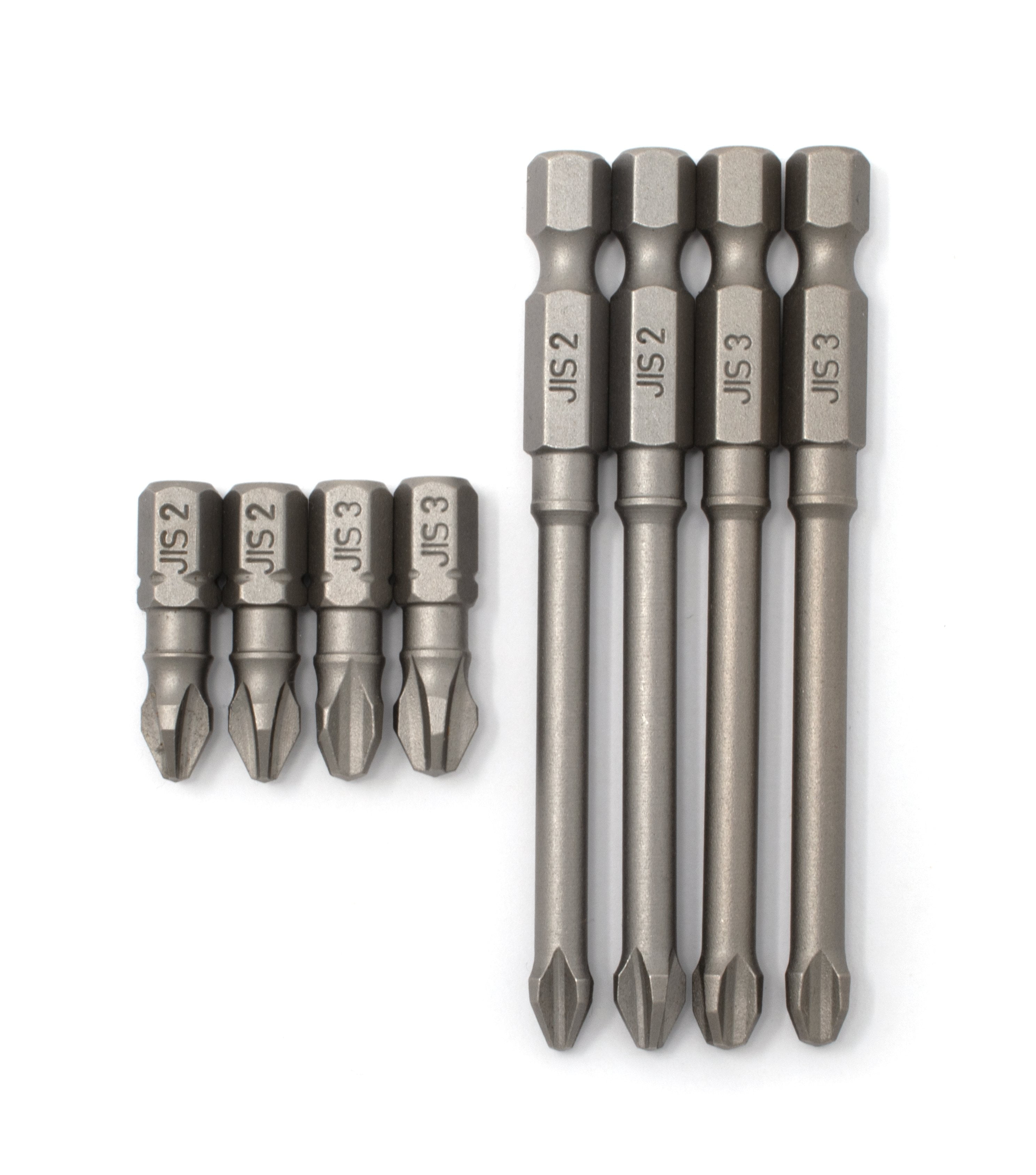 JIS (Japanese Industrial Standard) Screwdriver Impact Bits 2 3 (Set