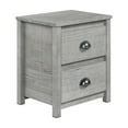 thumbnail image 2 of Camaflexi Hampton 20"W Solid Wood Nightstand in Dritfwood Finish, 2 of 5