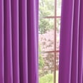 thumbnail image 2 of Quality Home Basic Thermal Blackout Curtains - Back Tab/Rod Pocket - Violet (Set of 2 Panels), 2 of 3