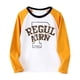 thumbnail image 1 of Gibobby Sudaderas para niños pequeños, playera de algodónOtoño nuevos niños de manga larga niños grandes contraste Color camiseta Top camiseta básica par(Amarillo, 5-6 Años), 1 of 5