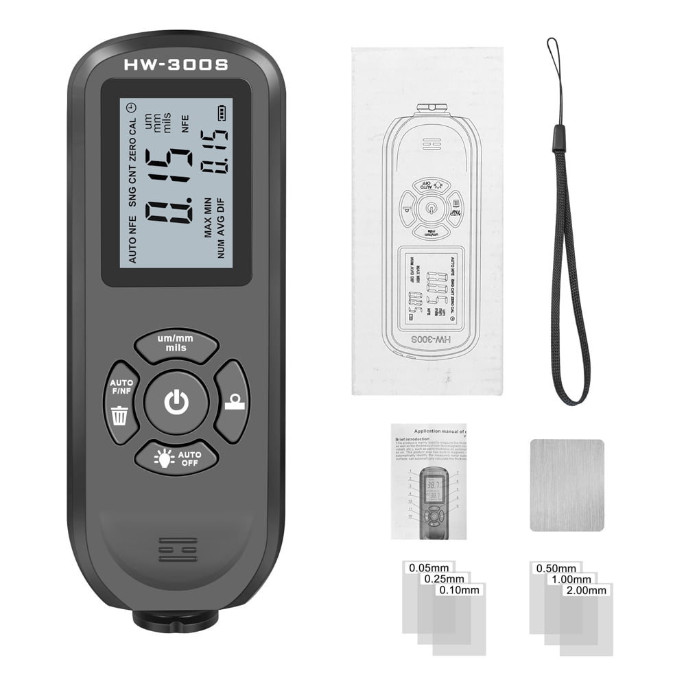 Tomshoo 02000UM Thickness Gauge High Precise LCD Digital Automobile