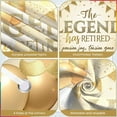 thumbnail image 3 of Gold Glitter Retirement Banner White Balloons Legend Retirement Display Golden Banners Star Decorations Pension Party Backdrop for Retirement Party Farewell Gathering Pension Celebration, 3 of 8