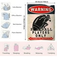 thumbnail image 5 of Kid's Football Gifts,Football Blanket,Warning Football Players Only Sign Blanket,Best Christmas Birthday Gifts for Football Lovers,Soft Cozy 60" X 50",Best Gifts for Kids Girls Boys Adult, 5 of 5