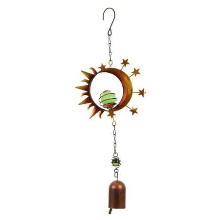 

Wind Chimes Chime Bell Japanese Musical Art Metal Moon Outside Hanging Patio Outdoor Iron Harmony Doorbell Traditional