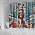 thumbnail image 4 of Merry Christmas Collie Enjoys Woofmas Winter Xmas Holiday Shower Curtain Collie Dog Lover Gifts Idea Waterproof Bathroom Bathtub Curtain - 02022, 4 of 5