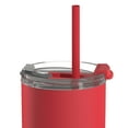 thumbnail image 2 of ASOBU NA-BF23R 20-Oz. Aqualina Double-Wall-Insulated Stainless Steel Tumbler with Straw (Red), 843631169674, 2 of 3