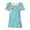 Light Blue, variant on Womens Ombre Blue Asymmetric Hem Top - Gradient Color Block, Breathable Casual Wear for Everyday