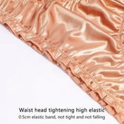 Women Satin Panties Low-Waist Ruffle Milk Silk Sexy Underwear Bikini Briefs Elastic Ladies Underpants Lingerie