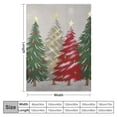 thumbnail image 4 of Shiartex Christmas Trees Pillow Cover Red Ribbon Print Throw Blanket Blanket for Bed Couch Car for Kids and Adults All Seasons Exquisite Gifts 40x50in, 4 of 6