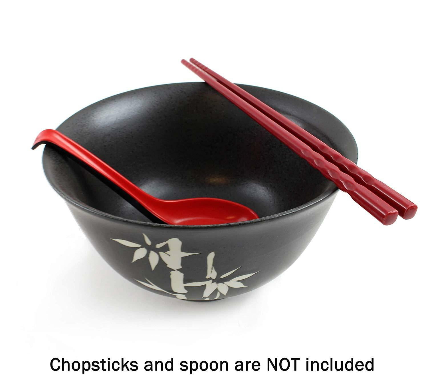2 Piece Large Japanese Noodle Bowl Set Ramen Noodle, Miso Soup F15743