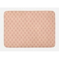 thumbnail image 1 of Paris Bath Mat, Soft Colors Eiffel Tower Pattern France Landmark Repetitive Design, Non-Slip Plush Mat Bathroom Kitchen Laundry Room Decor, 29.5 X 17.5 Inches, Peach Pale Yellow Dark Coral, Ambesonne, 1 of 2