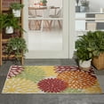 thumbnail image 4 of Nourison Aloha Floral Red Multi Colored 3' x 5' Area Rug, (3x5), 4 of 8