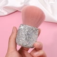 thumbnail image 5 of KAKOWELY Retractable Mushroom Head Makeup Brush Pink Travel Face Brush Rhinestone Nail Dust Brush Cosmetic Brush Portable Powder Brush Fluffy Foundation Brush For Cosmetic Buffing Powder, 5 of 5