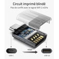 thumbnail image 4 of Adaptador USB C a USB Paquete de 2 Adaptador USB C Macho a USB3 Hembra, Adaptador USB C Compatible con MacBook Pro/Air 2021 iMac iPad Mini 6/Pro, 4 of 5