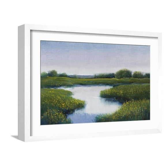 Art.com Marshlands II Art Print by Tim OToole, White Frame Wall Art, 23" x 17"