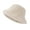 Beige, variant on Women Winter Hat Thick Fuzzy Plush Faux Fur Heat Retention Windproof Fisherman Hat Short Brim Solid Color Outdoor Cycling Skiing Cap