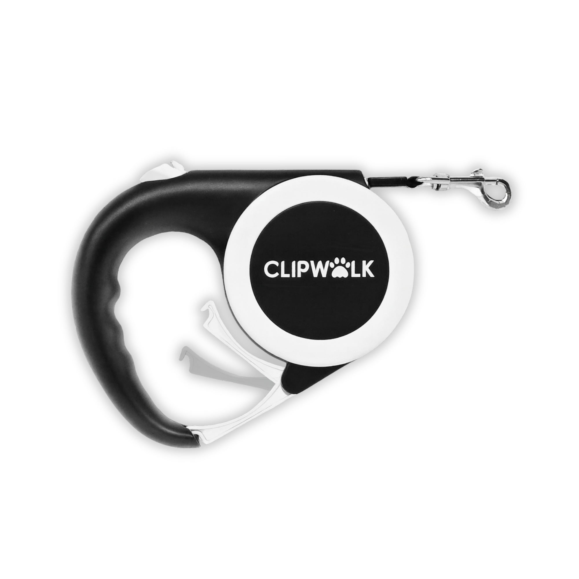 ClipWalk™ – Carabiner-Handle Retractable Hands-Free Dog Leash