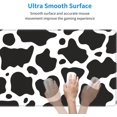 thumbnail image 5 of Cow Print Black and White Mouse Pad Large Desk Mat XL Extended Non-Slip 31.5 X 11.8 in Keyboard Pads Base Mousepad Stitched Edge for Home Gaming Office Work, 5 of 6