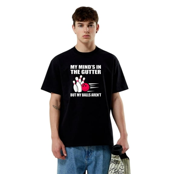 Bowling Accessories Kit Pack Set Hobby Sport Pins T-Shirt, for men & women, up to size 5XL