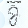 thumbnail image 5 of 20 Pack Carabiner Sp Snap Multipurpose for Home Hiking Fishing Traveling, 5 of 7