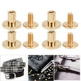 thumbnail image 4 of LHCER 50 Set 8mm Pure Copper Flat Head Rivets Leather Strap Screws Kit for Notebook Binding,Rivet,Metal Rivet, 4 of 7