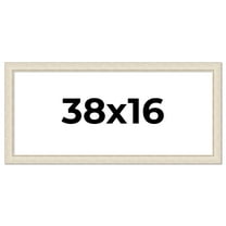 38x16 Frame White Real Wood Picture Frame Width 1.75 inches | Interior Frame Depth 0.5 inches |